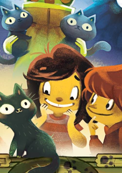 a cover for monstroville featuring the main characters